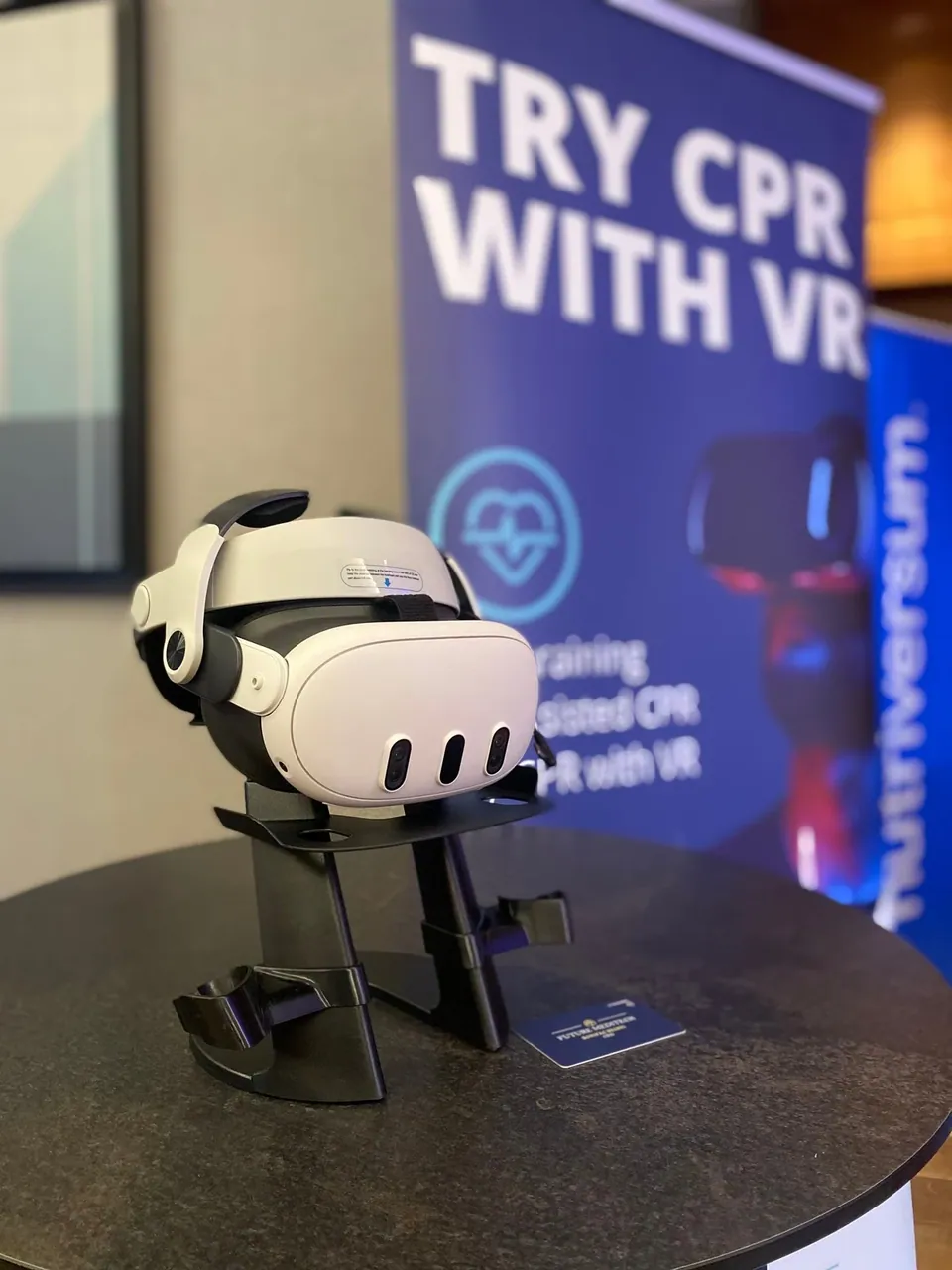 VR-eszköz egy Future Meditech bemutatón