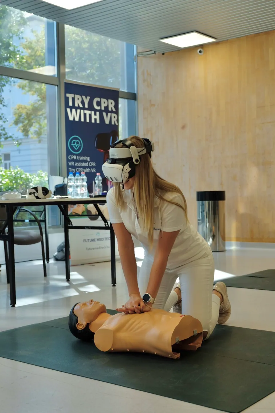 VR CPR gyakorlat a Semmelweis Egyetemen